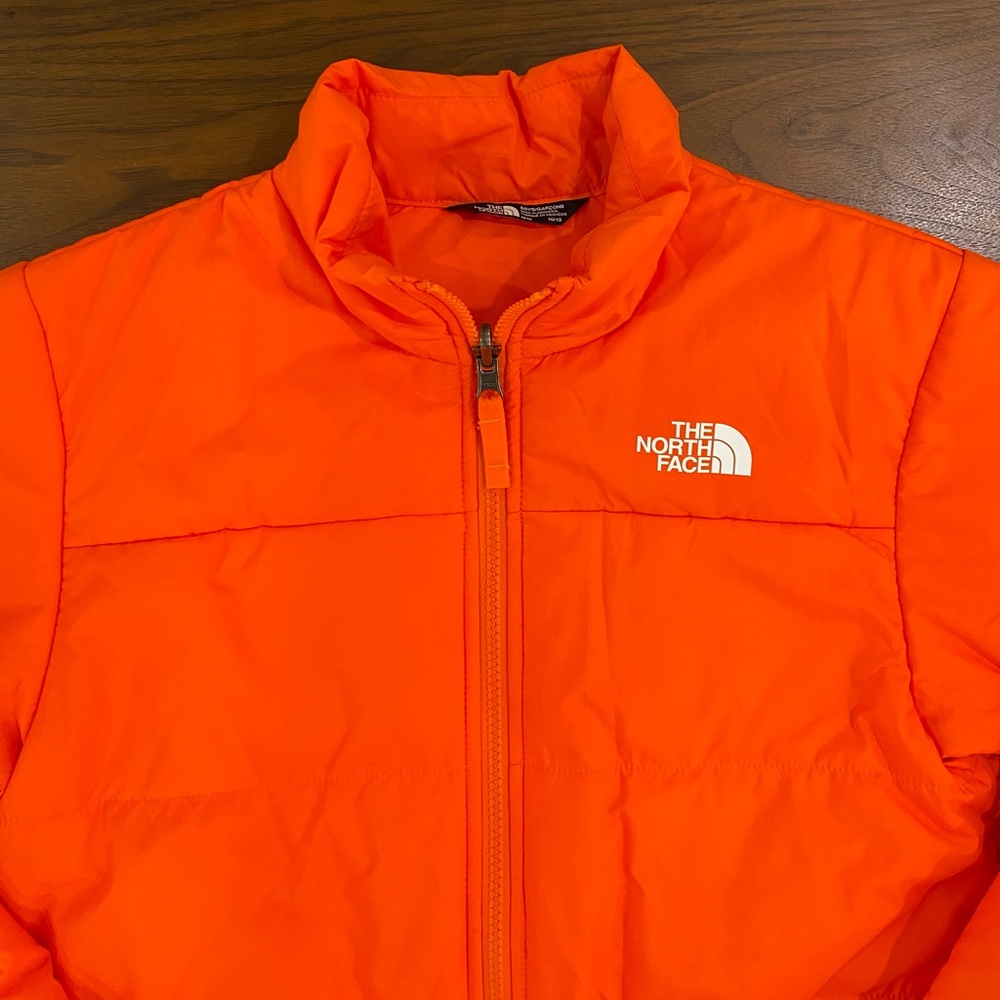 The North Face Kids Orange Puffer Jacket - Picture 2 of 6